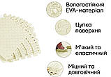 Татамі мат EasyFit 8 шт (30х30х1 см) хвіст ластівки білий, фото 3