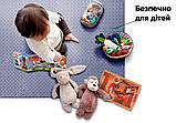Татамі мат EasyFit 8 шт (30х30х1 см) хвіст ластівки сіній, фото 7