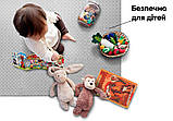 Татамі мат EasyFit 8 шт  (30х30х1 см) хвіст ластівки сірий, фото 7