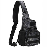 Сумка через плече Smartex 3P Tactical 3 ST-055 Pythons grain black, фото 2