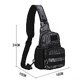 Сумка через плече Smartex 3P Tactical 3 ST-055 Pythons grain black, фото 4