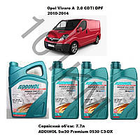 Комплект оливи в двигун Opel Vivaro A 2.0 CDTI DPF (2010-2014) Addinol