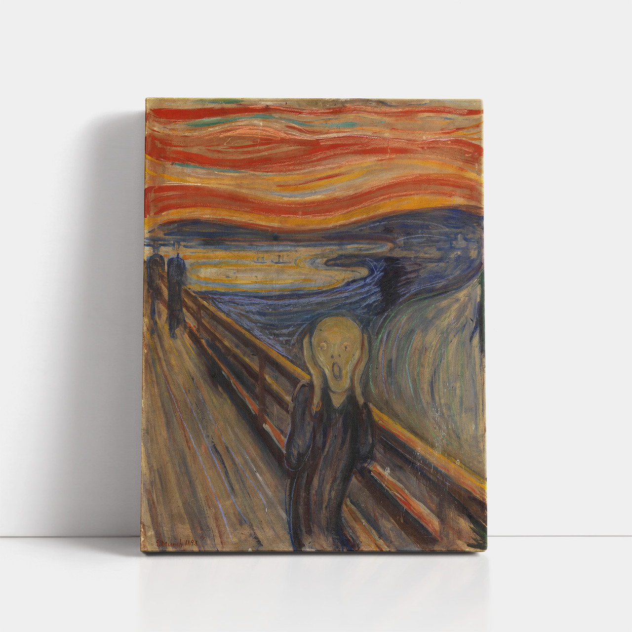Картина на полотні "Едвард Мунк, Крик, Edvard Munch, The Scream", 60×45см