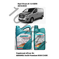 Комплект оливи в двигун Opel Vivaro B 1.6 CDTI (2014-2019) Addinol