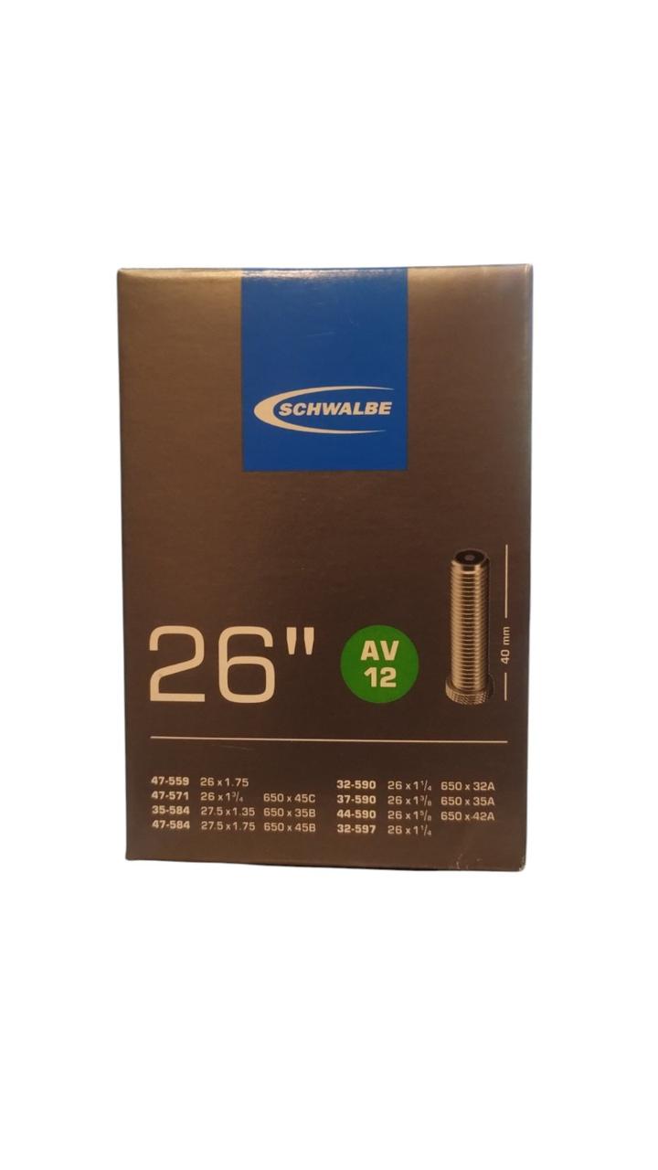 Камера Schwalbe 26" 32/47x559/597 AV12 40мм EK AGV, фото 1