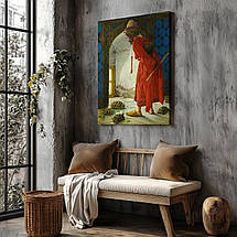 Картина на полотні "Осман Хамді Бей – Дресирувальник черепах, Osman Hamdi Bey - The Tortoise Trainer", 90×60см, фото 3