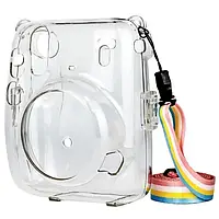 Чохол для фотоапарата Infinity Dustproof для Fujifilm Instax Mini 11 Transparent з плечовим ременем