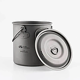 Казанок титановий Mobi Garden NX20666032 1,25л, сірий, фото 4