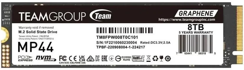 Team Group MP44 8TB M.2 2280 (TM8FPW008T0C101), фото 1