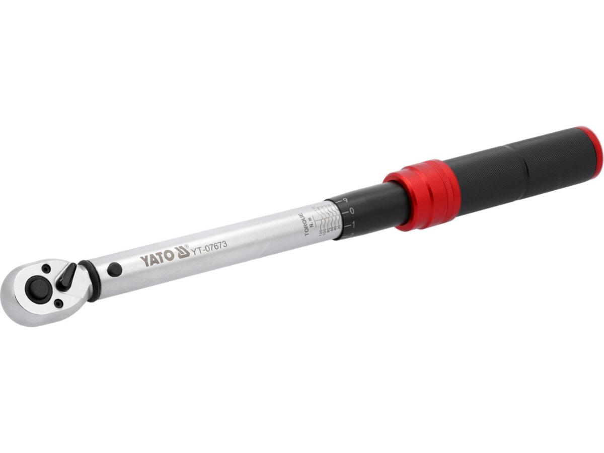 Ключ динамометричний YATO : квадрат 3/8", F= 10- 120 Нм, L= 390-405 мм [10]
