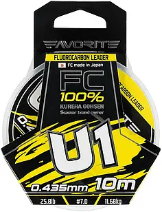 Флюорокарбон Favorite U1 FC 10m 0.435mm 25.8lb/11.68kg