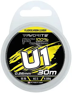 Флюорокарбон Favorite U1 FC 30m 0.26mm 10.1lb/4.58kg
