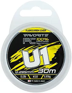 Флюорокарбон Favorite U1 FC 30m 0.285mm 13.2lb/5.97kg