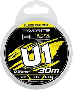 Флюорокарбон Favorite U1 FC 30m 0.31mm 14.1lb/6.38kg
