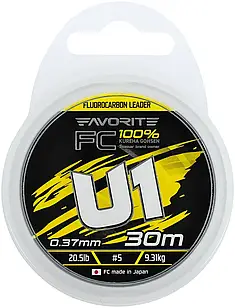 Флюорокарбон Favorite U1 FC 30m 0.37mm 20.5lb/9.31kg
