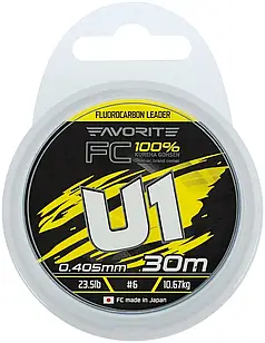 Флюорокарбон Favorite U1 FC 30m 0.405mm 23.5lb/10.67kg