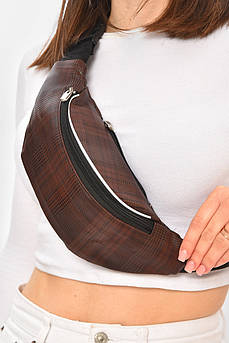 Бананка жіноча темно-коричневого кольору 203315M