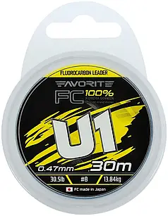 Флюорокарбон Favorite U1 FC 30m 0.47mm 30.5lb/13.84kg