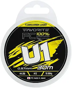 Флюорокарбон Favorite U1 FC 30m 0.57mm 44.0lb/19.98kg