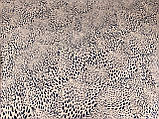 Тканина супер софт, леопардовий принт на бежевому фоні. №2230, фото 2