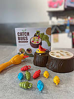 Гра Y33925A-Y33930A нагодуй пташеня, магнітна, пеньок, 2 кольори, музика, на батарейках, в коробці 18-15-9 см., фото 6