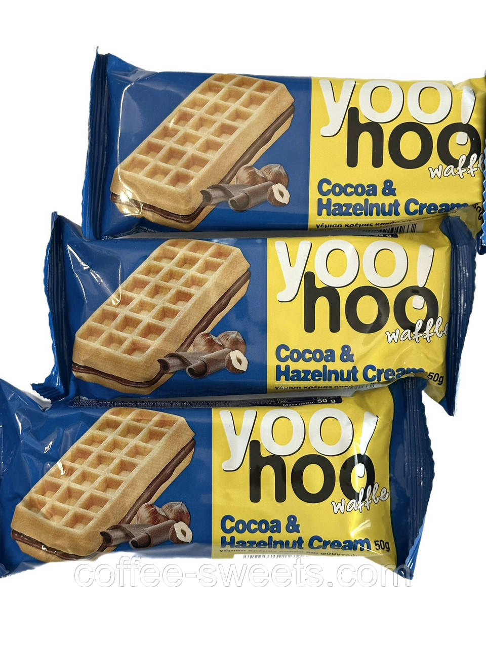 Вафлі Бельгійські Yoo! Hoo 50г Какао лісові горіхи