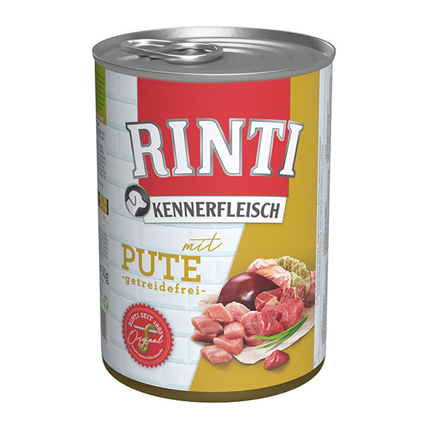 Rinti Kennerfleisch mit Pute РІНТІ КЕННЕРФЛЯЙШ ІНДИЧКА беззерновий повнораціонний натуральний вологий корм для собак