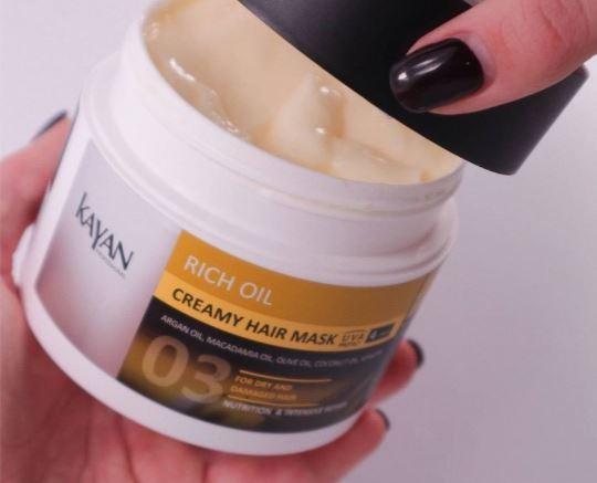 Крем-маска для сухого і пошкодженого волосся Kayan Professional Rich Oil, 500 мл, Білий, фото 1