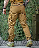 Польові штани Armagedon койот з манжетами на хлястиках ріп-стоп тканина ПП7565 ТМ, фото 3