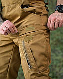 Польові штани Armagedon койот з манжетами на хлястиках ріп-стоп тканина ПП7565 ТМ, фото 4