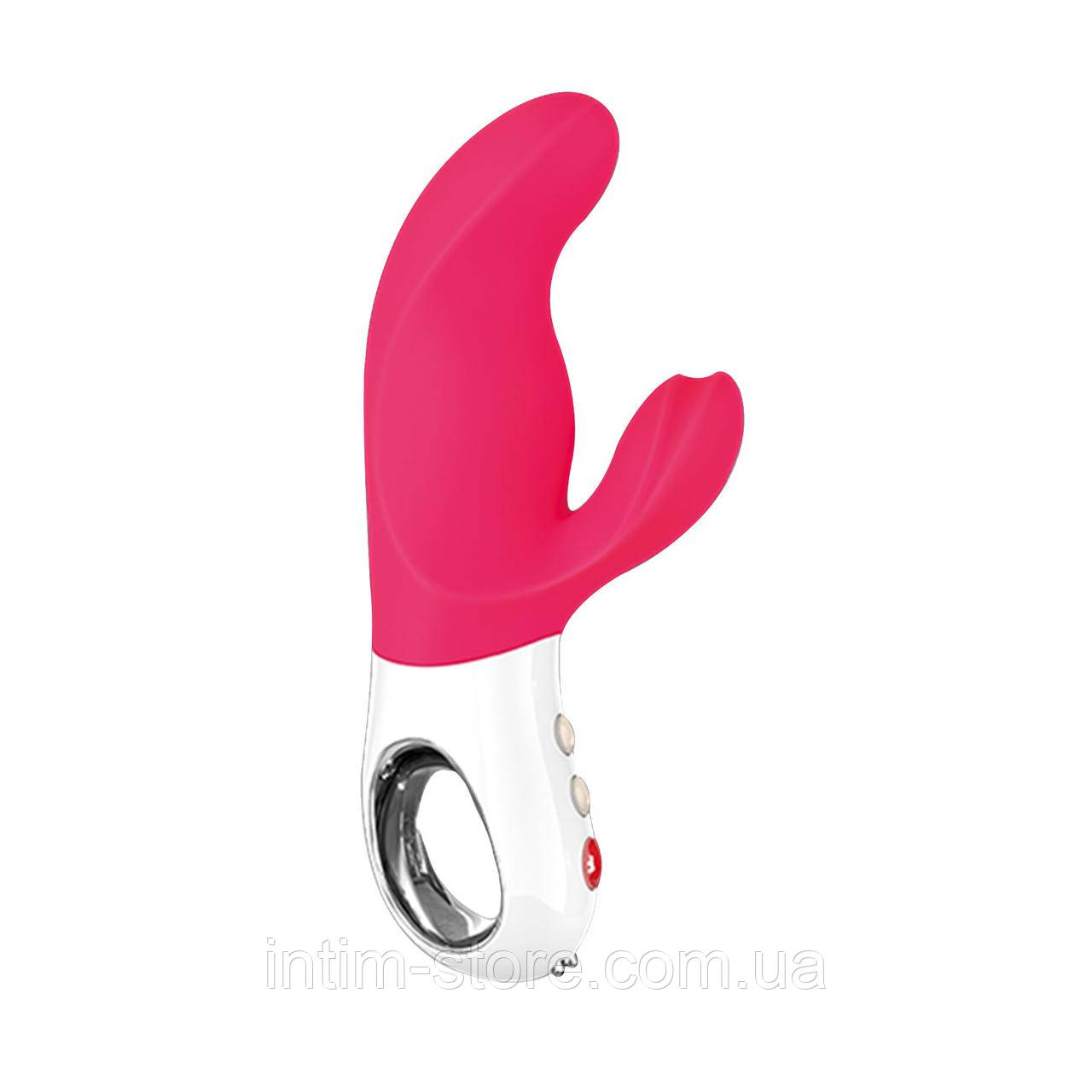 Вібратор-кролик Fun Factory MISS BI pink/white, 2 незалежні мотори, діаметр 4,2 см, фото 1