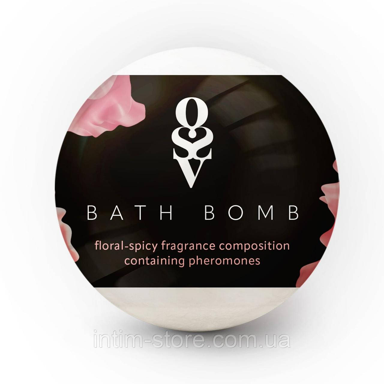 Бомбочка для ванни з феромонами Obsessive Bath bomb Floral - Spicy (100 г), фото 1