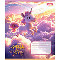 Зошит учнівський 1 Вересня Unicorn А5 клітинка 12 аркушів