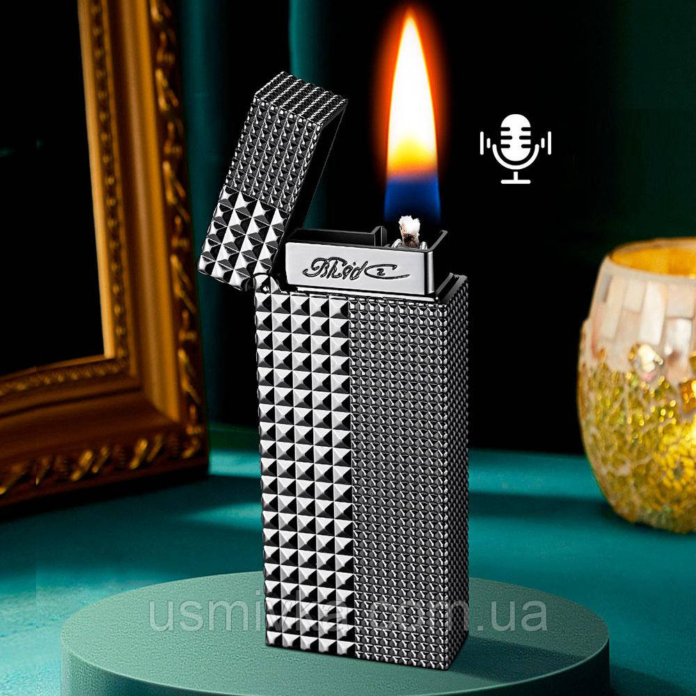 Бензинова запальничка USB Sparkon US-812B з голосовим та сенсорним керуванням імпульсний підпал