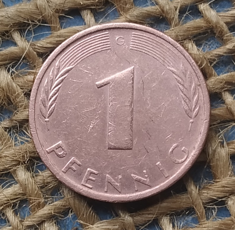 1 пфенiг 1971 року. (G) Нiмеччина - ФРН, фото 1