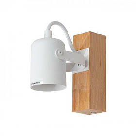 Світильник настінно-стельовий бра ETRON WoodLine Spot GU10 1x35Вт натуральний/білий 1-EDR-8601