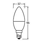 LED лампа OSRAM LED Value Classic B40 6W E14 2700K FR 220-240V(4052899326453), фото 2