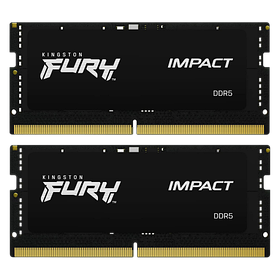 Оперативна пам'ять Kingston Fury 16GB (2x8GB) SODIMM DDR5 4800MHz Impact Black (KF548S38IBK2-16)