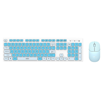 Бездротовий комплект XO KB-05 2.4G Wireless keyboard and mouse set Blue