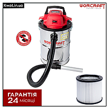 Пилосос акумуляторний будівельний WORCRAFT CAVC-S18Li Бак 18 л Шланг 1 м Без АКБ і ЗП