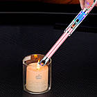 USB запальничка кухонна Lumin з підсвічуванням та зарядкою від USB US-809RG, фото 4