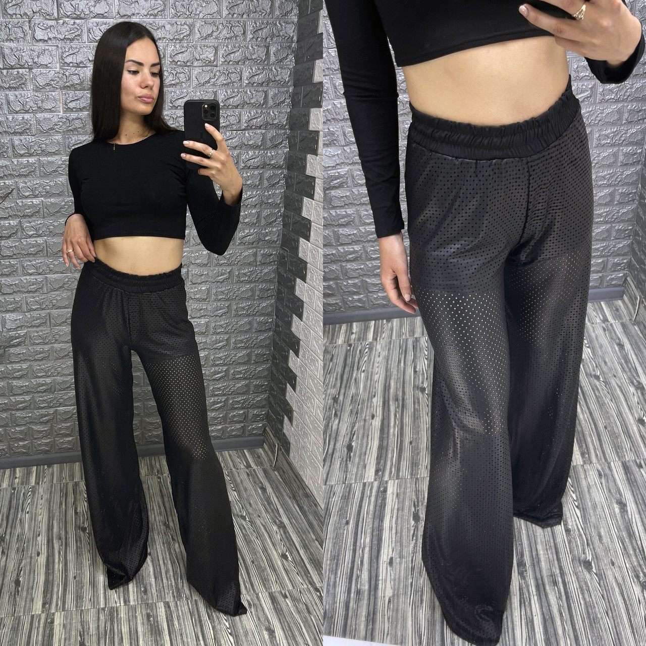 Стильні жіночі широкі штани, фото 1