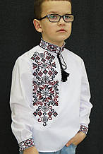 Вишиванка для хлопчиків " Петро" чорно-вишневий