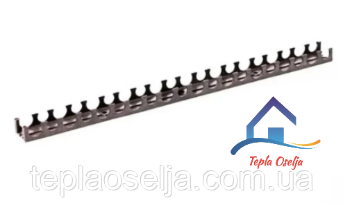 Планка монтажна для теплої підлоги 0.5 м  (труба D 16,20), фото 1