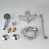 Змішувач для ванни FRAP F22063 з довгим виливом, латунь, хром, фото 6