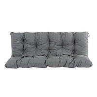 Подушка для лавки 150 см Frigiliana сірого кольору