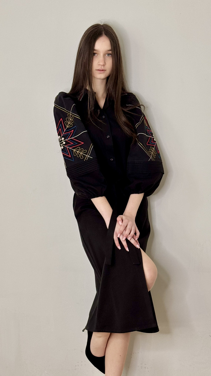 Вишита сукня ружа, фото 1