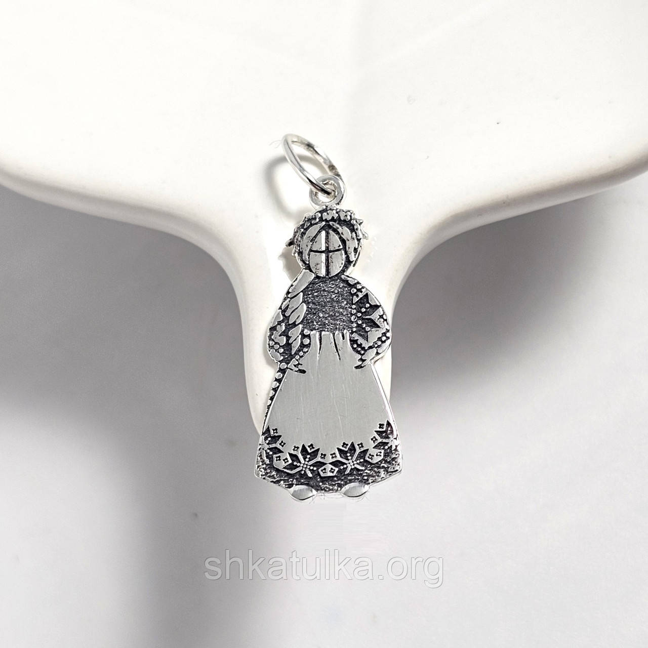 Підвіска срібна Лялька Мотанка для ланцюжка або шнура