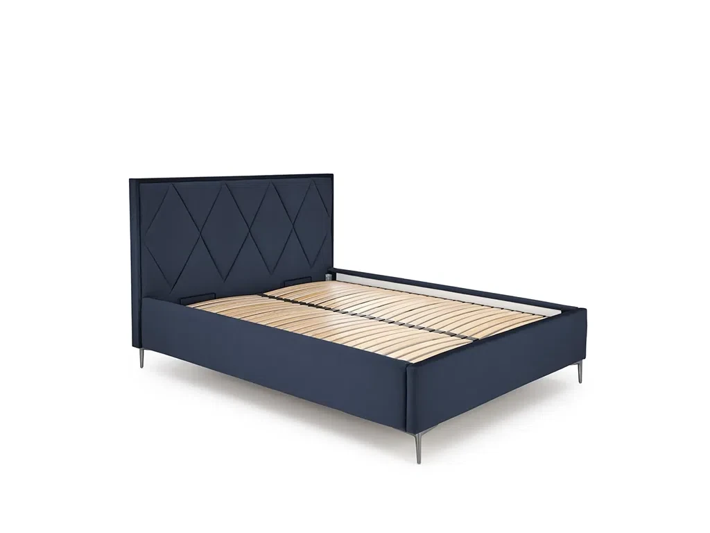 Двоспальне ліжко Modulo W4, 160х200, темно-синій Monolith 77, фото 1