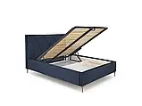 Двоспальне ліжко Modulo W4, 160х200, темно-синій Monolith 77, фото 3